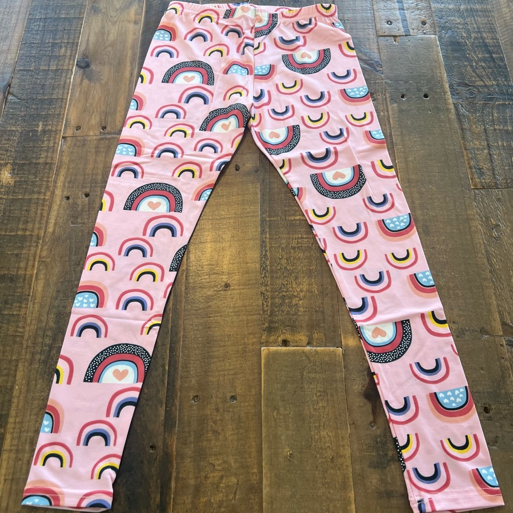 Dot Dot Smile size 5/6, 7, 8/10 or 11 girls rainbow leggings new